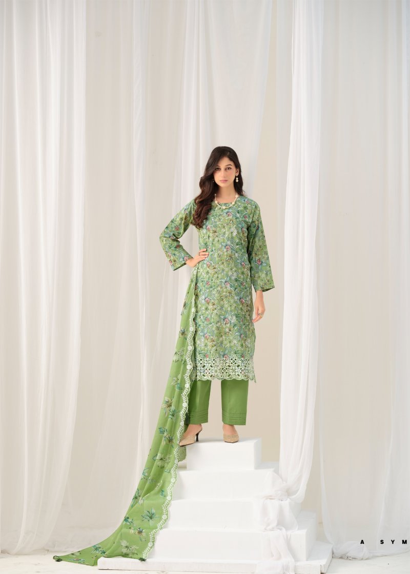 Simroon By The Hermitage Shop Lawn Cotton Dress Material